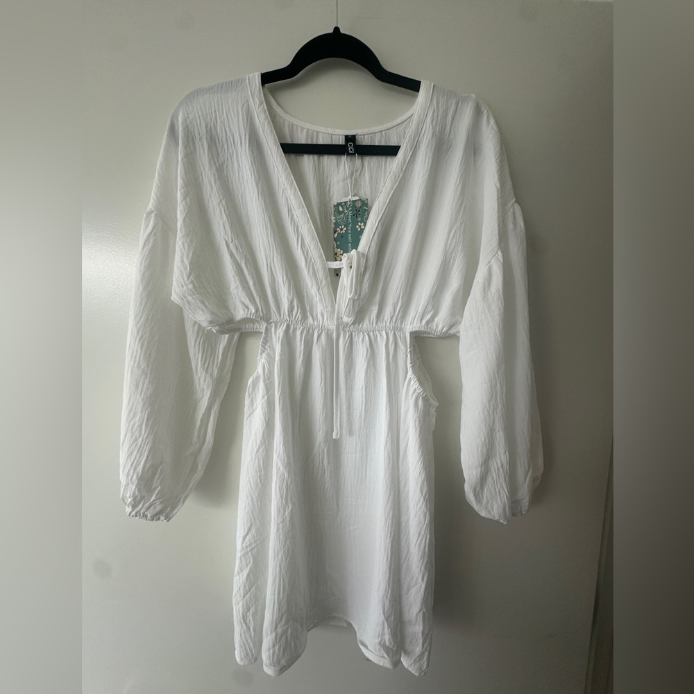 NWT Coverup Dress White